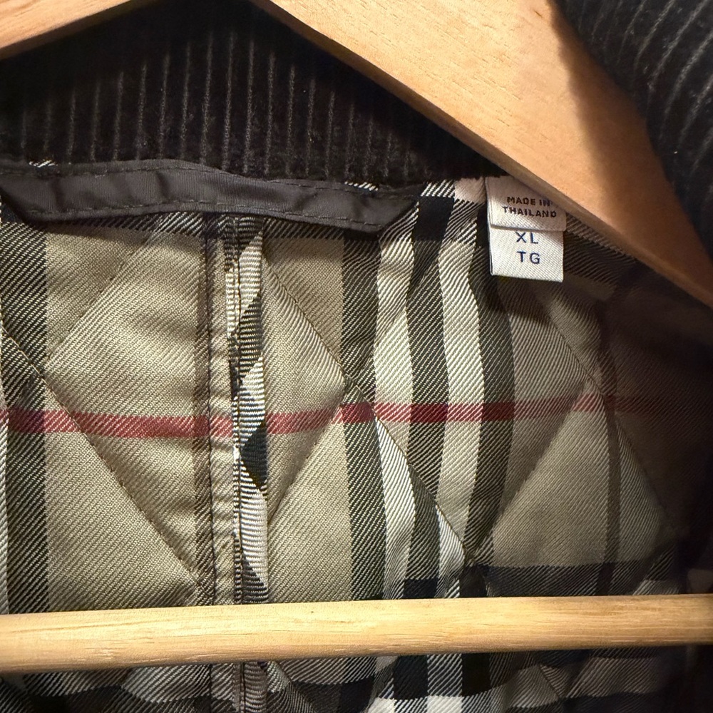 NWOT Burberry Quilted Corduroy Collar Jacket - Picture 7 of 8